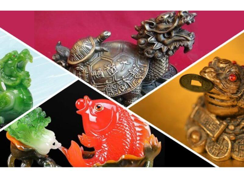 trang trí bàn làm việc giám đốc bằng tượng linh vật phong thủy